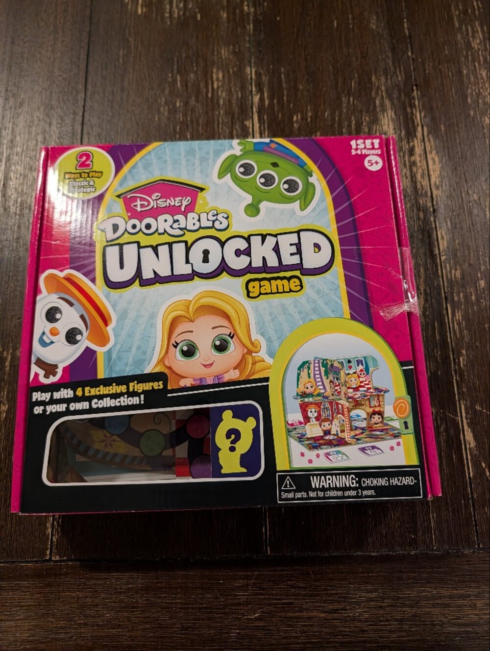 Disney Doorables Unlocked Board Game - 4 Exclusive Figures Included